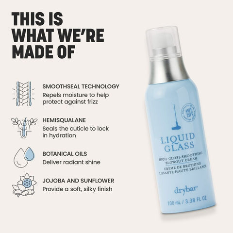 Liquid Glass High-Gloss Smoothing Blowout Cream