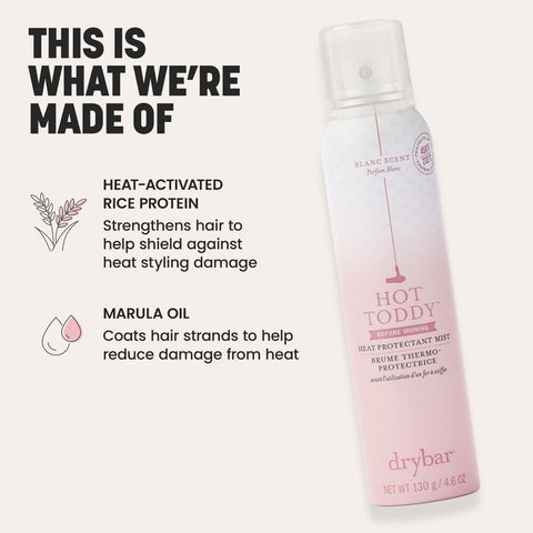 Hot Toddy Heat Protectant Mist Blanc Scent Jumbo Size